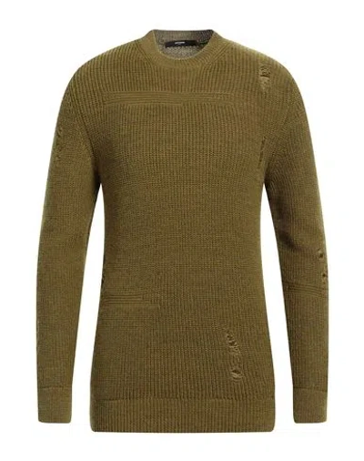 TAKESHY KUROSAWA TAKESHY KUROSAWA MAN SWEATER MILITARY GREEN SIZE XL WOOL, ACRYLIC