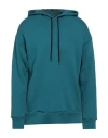 Takeshy Kurosawa Man Sweatshirt Deep Teal Size S Cotton, Polyester In Green