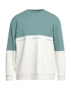 Takeshy Kurosawa Man Sweatshirt Emerald Green Size Xxl Cotton, Polyester In Green