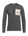 Takeshy Kurosawa Man T-shirt Charcoal Size Xxl Cotton, Polyester