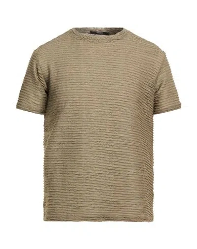 Takeshy Kurosawa Man T-shirt Military Green Size L Polyester, Elastane In Multi
