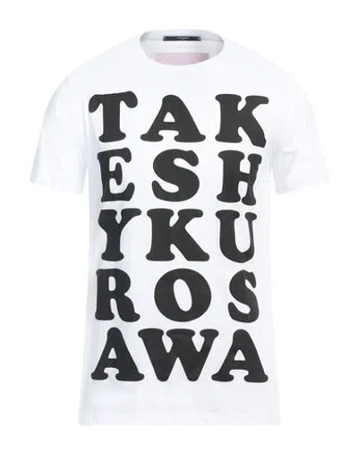 Takeshy Kurosawa Man T-shirt White Size Xxl Cotton