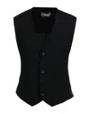 Takeshy Kurosawa Man Tailored Vest Black Size S Polyester, Viscose, Elastane In Black