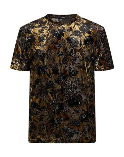 Takeshy Kurosawa Man T-shirt Black Size L Polyester, Polyamide, Elastane In Multi