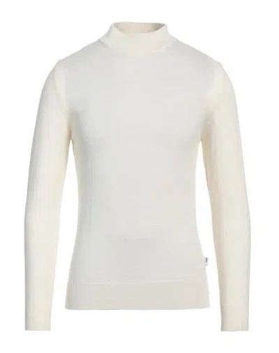 Takeshy Kurosawa Man Turtleneck Cream Size L Wool, Acrylic In White