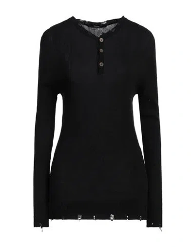 Takeshy Kurosawa Woman Sweater Black Size Xl Cotton, Acrylic