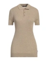 Takeshy Kurosawa Woman Sweater Sand Size Xxl Cotton, Acrylic In Beige