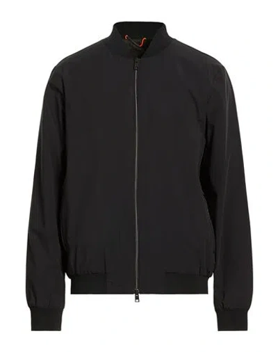 Take-two Man Jacket Black Size 40 Nylon, Elastane