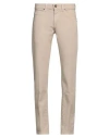 Take-two Man Pants Beige Size 28 Cotton, Elastane