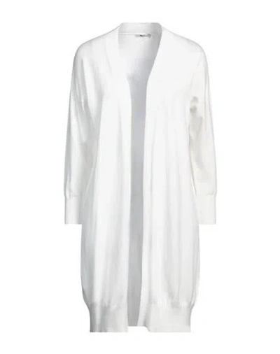 Take-two Woman Cardigan White Size L Viscose, Polyester, Nylon