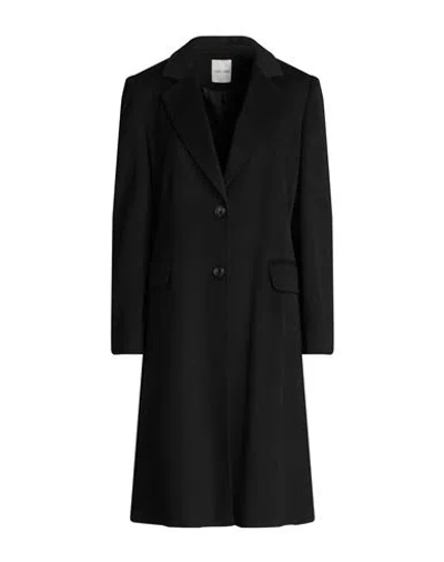 Take-two Woman Coat Black Size 10 Polyester, Viscose