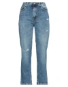 Take-two Woman Jeans Blue Size 32 Cotton In Blue