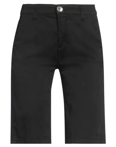 Take-two Woman Shorts & Bermuda Shorts Black Size 4 Cotton, Elastane