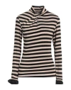 Take-two Woman Sweater Sand Size L Viscose, Elastane, Polyester, Polyamide In Beige