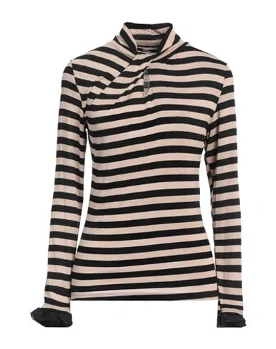 Take-two Woman Sweater Sand Size L Viscose, Elastane, Polyester, Polyamide In Beige
