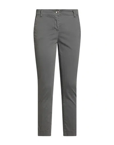 Take-two Woman Pants Grey Size 4 Cotton, Elastane