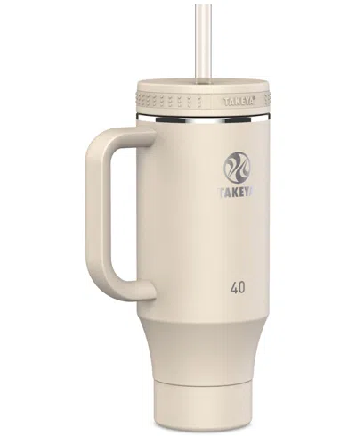 Takeya Fixed Handle 40-oz. Insulated Stainless Steel Tumbler In Oatmilk
