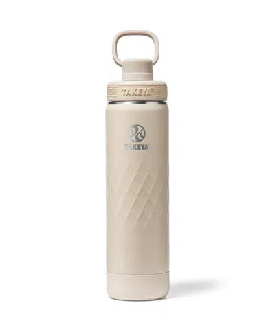 Takeya Sport 22 Oz. Triple-insulated Water Bottle With Spout Lid In Brown
