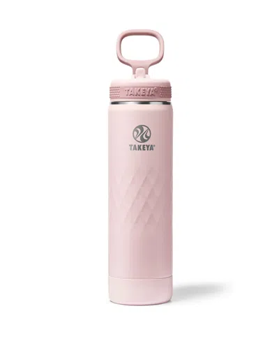 Takeya Sport 22 Oz. Triple-insulated Water Bottle With Spout Lid In Pink