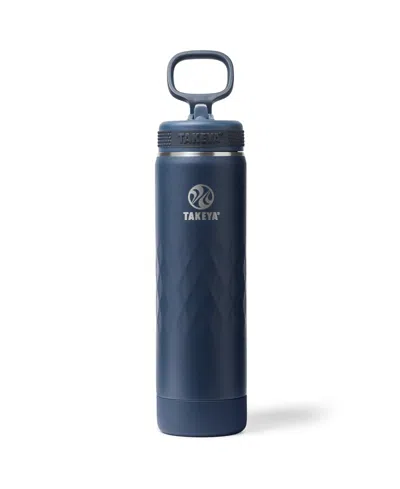 Takeya Sport 22 Oz. Triple-insulated Water Bottle With Spout Lid In Purple