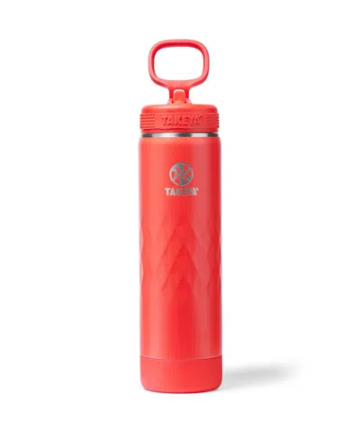 Takeya Sport 22 Oz. Triple-insulated Water Bottle With Spout Lid In Red
