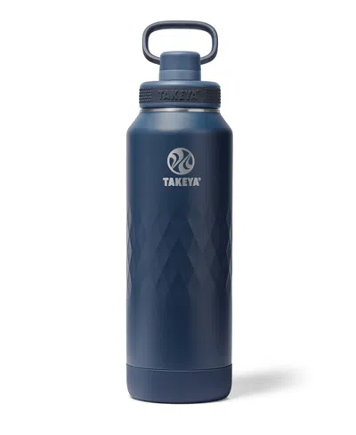 Takeya Sport 40 Oz. Triple-insulated Water Bottle With Spout Lid In Purple