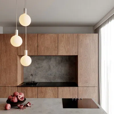 Tala Alumina 3 - Light Small Pendant In Chalk