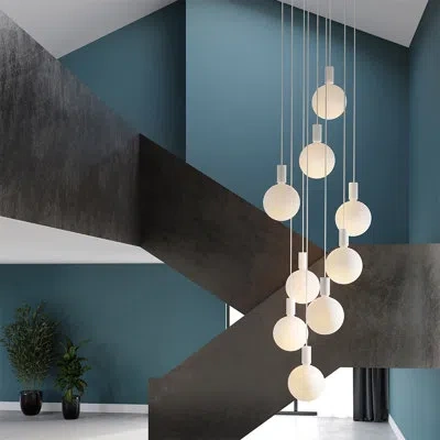 Tala Alumina 9 - Light Matte White Pendant In Chalk