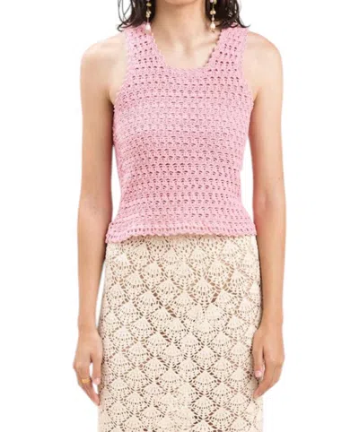 Tala Barbotin Khalidy Wardeh Tank Top In Rose In Multi