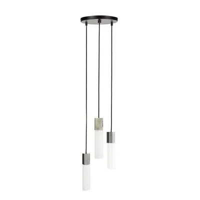 Tala Basalt 3 - Light Cluster Bulb Pendant In Stainless Steel