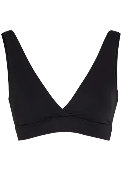 Tala Dayflex V-neck Stretch-jersey Sports Bra In Black