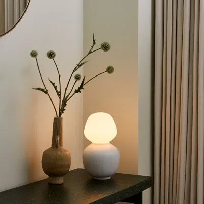 Tala Enno David Weeks Reflection Novelty Table Lamp In Matte White