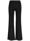 Tala Fold Over Flared-leg Stretch-modal Trousers In Multi