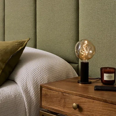 Tala Knuckle 4.8" Oak Lamp Base In Blackened Oak
