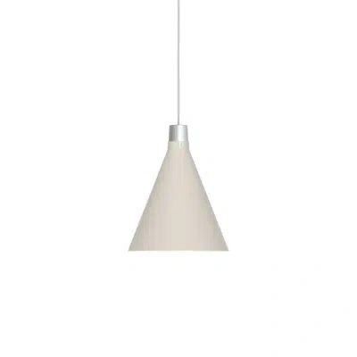 Tala Large Bower Pendant Light In Anodised Aluminium In White