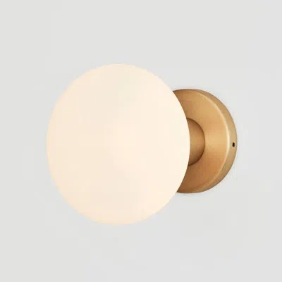 Tala Lochan Aluminum Flush Mounted Sconce In Brass