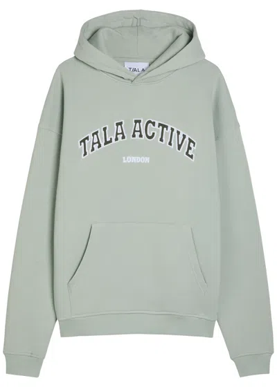 Tala Logo-embroidered Hooded Cotton-blend Sweatshirt In Multi