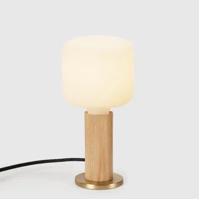 Tala Oak Knuckle Table Lamp With Oblo Us In Gold