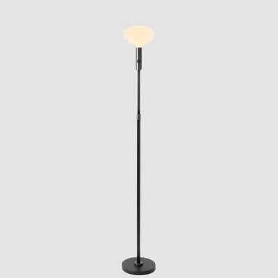 Tala Poise Adjustable Floor Lamp In Graphite With Oval Bulb In Powder Coated