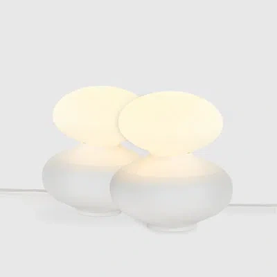 Tala Reflection Oval Table Lamp In White