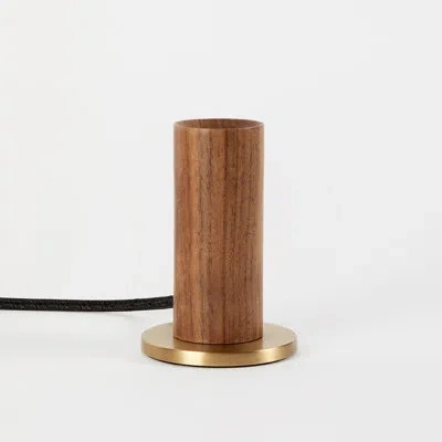 Tala Solid Wood Torchiere Lamp In Brown