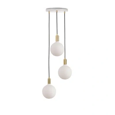 Tala Sphere Iv 3 - Light Cluster Bulb Pendant In Brass