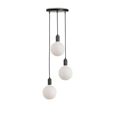 Tala Sphere Iv 3 - Light Cluster Bulb Pendant In Graphite