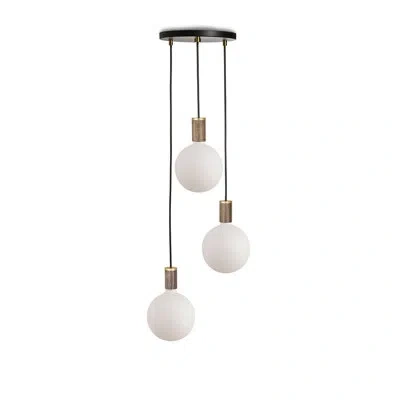 Tala Sphere Iv 3 - Light Cluster Bulb Pendant In Walnut