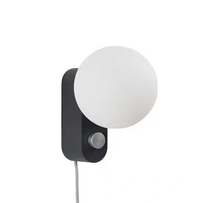 Tala Sphere Iv 8.6" Globe Lamp In Charcoal Black