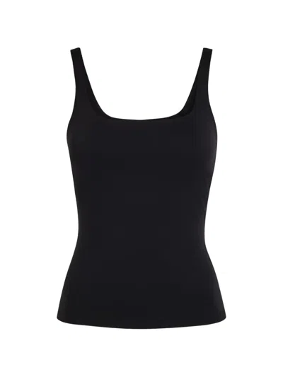 Tala Square-neck Tank Top In Black