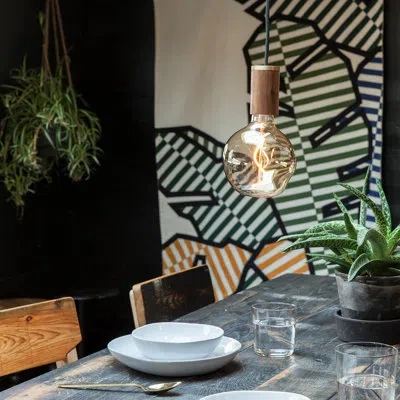 Tala Voronoi I Single Pendant In Walnut