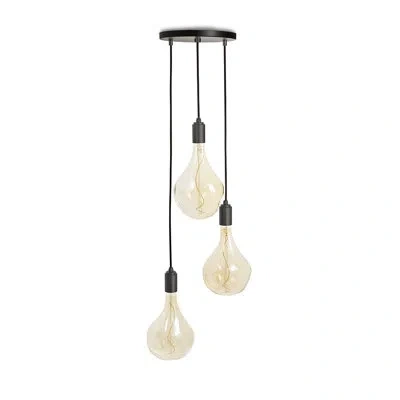 Tala Voronoi Ii 3 - Light Cluster Bulb Pendant In Graphite