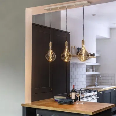 Tala Voronoi Ii Solid Brass Bulb Pendant In Gold
