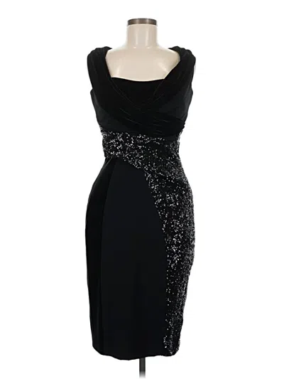 Pre-owned Talbot Runhof Cocktail Dress In Black